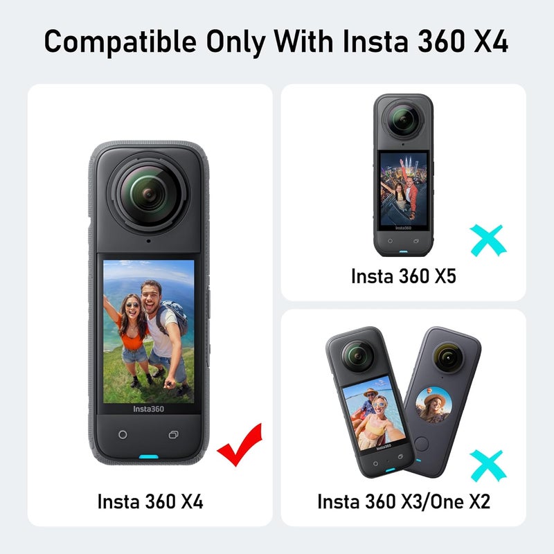 CYNOVA Insta 360 X4 Mic Adapter for Insta 360 X4 Accessories, External Microphones Type-C and 3.5mm Audio Ports Compatible with Insta 360 X4 Mic Adapter - Image 4